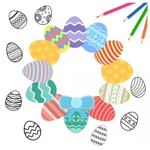 Easter Eggs - Colouring (Download)