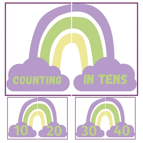 Counting in tens Rainbow (Download)