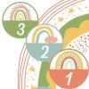 Number Cards 1-6 Rainbow (Download)