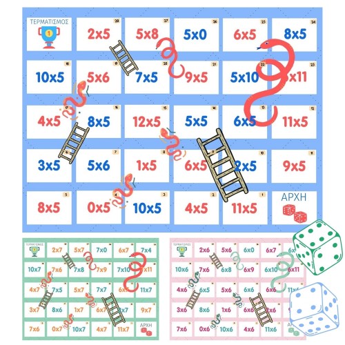 Snake and Ladders - Multiplication (Deliverable)